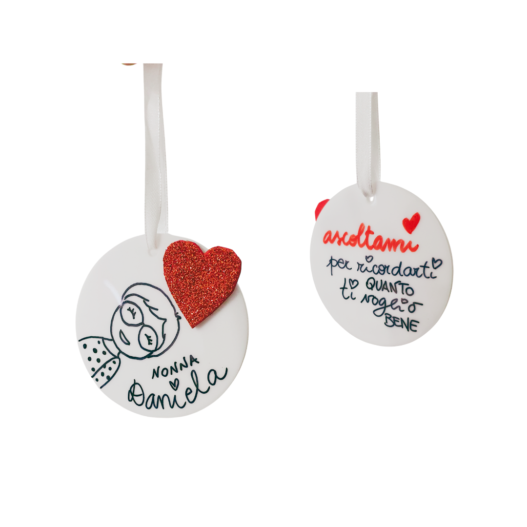 CIONDOLO IN CERAMICA PERSONALIZZATO
