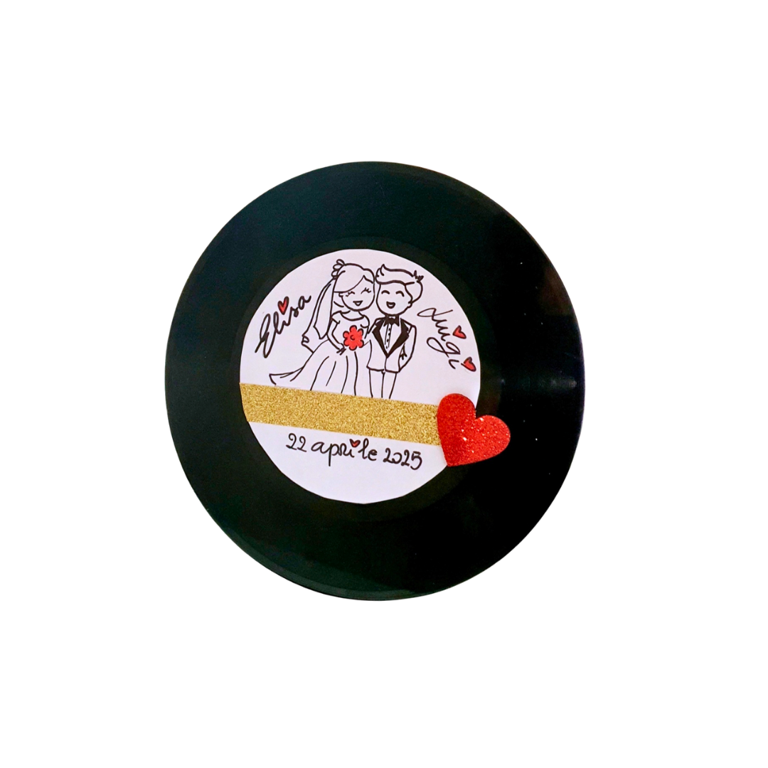 🎶 VINILE 45 GIRI CON CANZONE PERSONALIZZATA