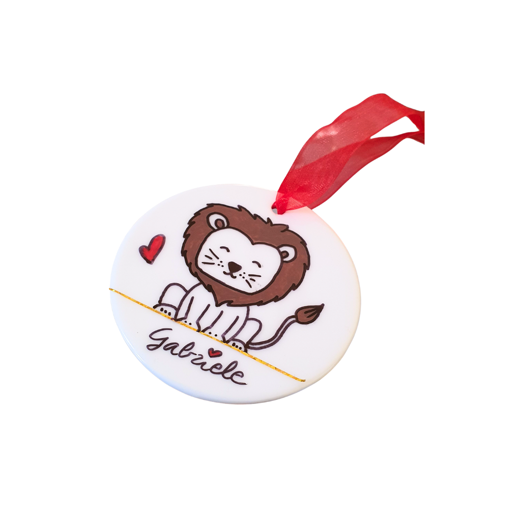CIONDOLO IN CERAMICA PERSONALIZZATO - ANIMALETTO