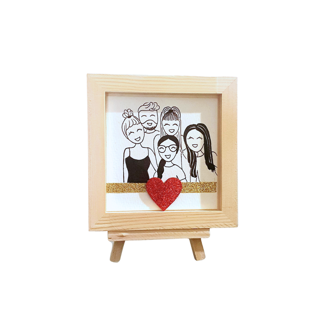 CORNICE IN LEGNO CON RITRATTINO