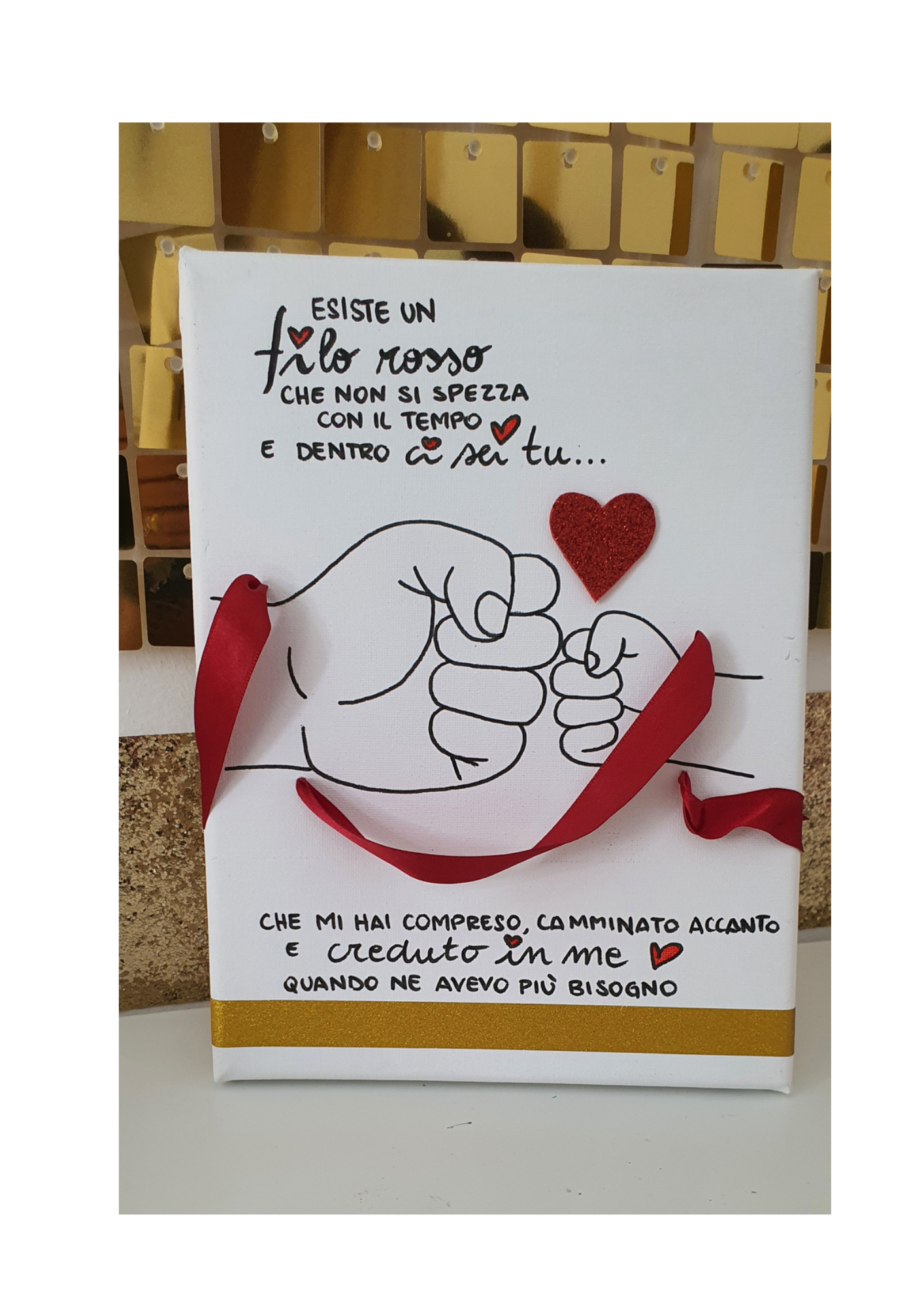 QUADRO FILO ROSSO MAESTRA/O