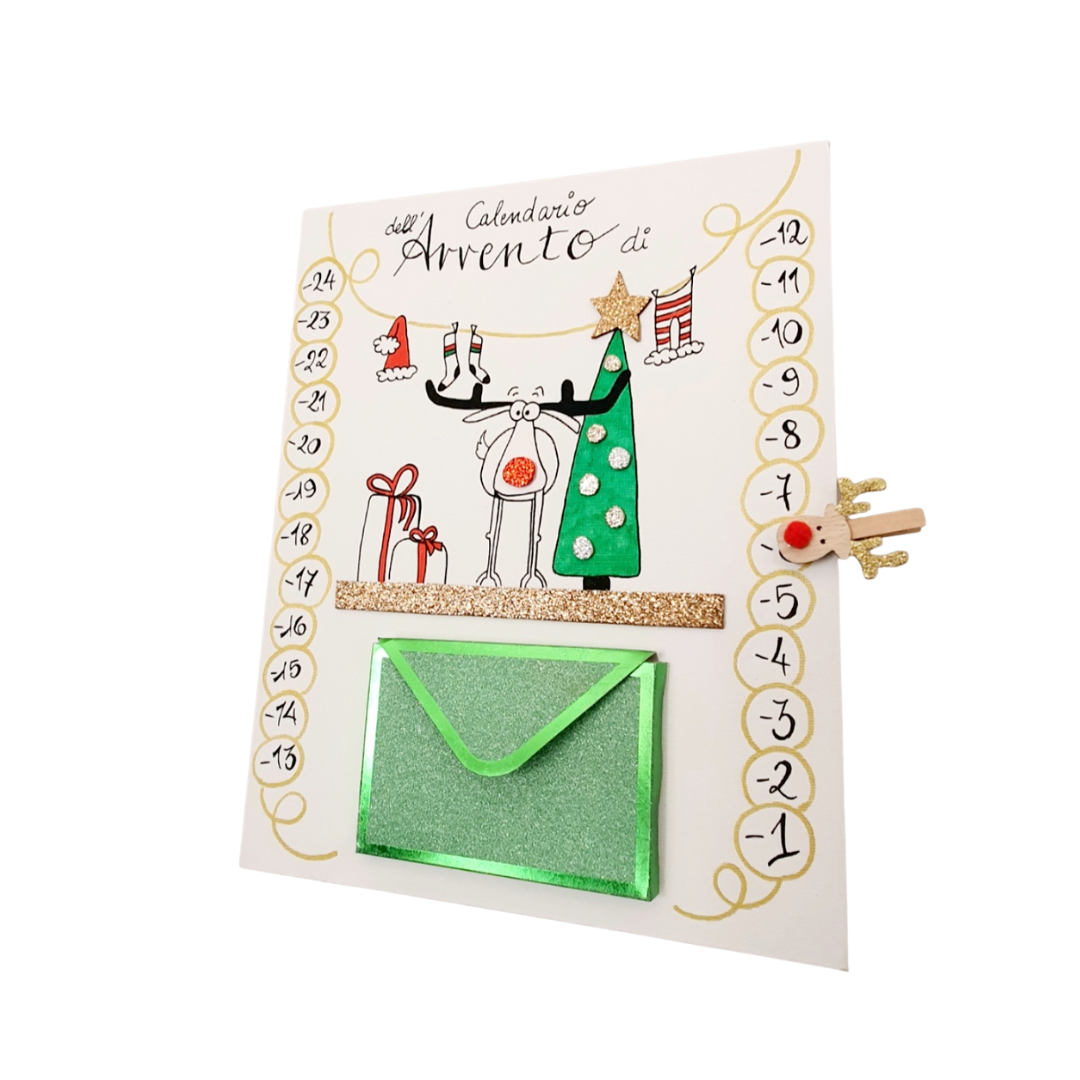 CALENDARIO DELL’AVVENTO PERSONALIZZATO 2025 (COMPRENDE CALENDARIO + MISSIONI+ 1 QUADERNO)