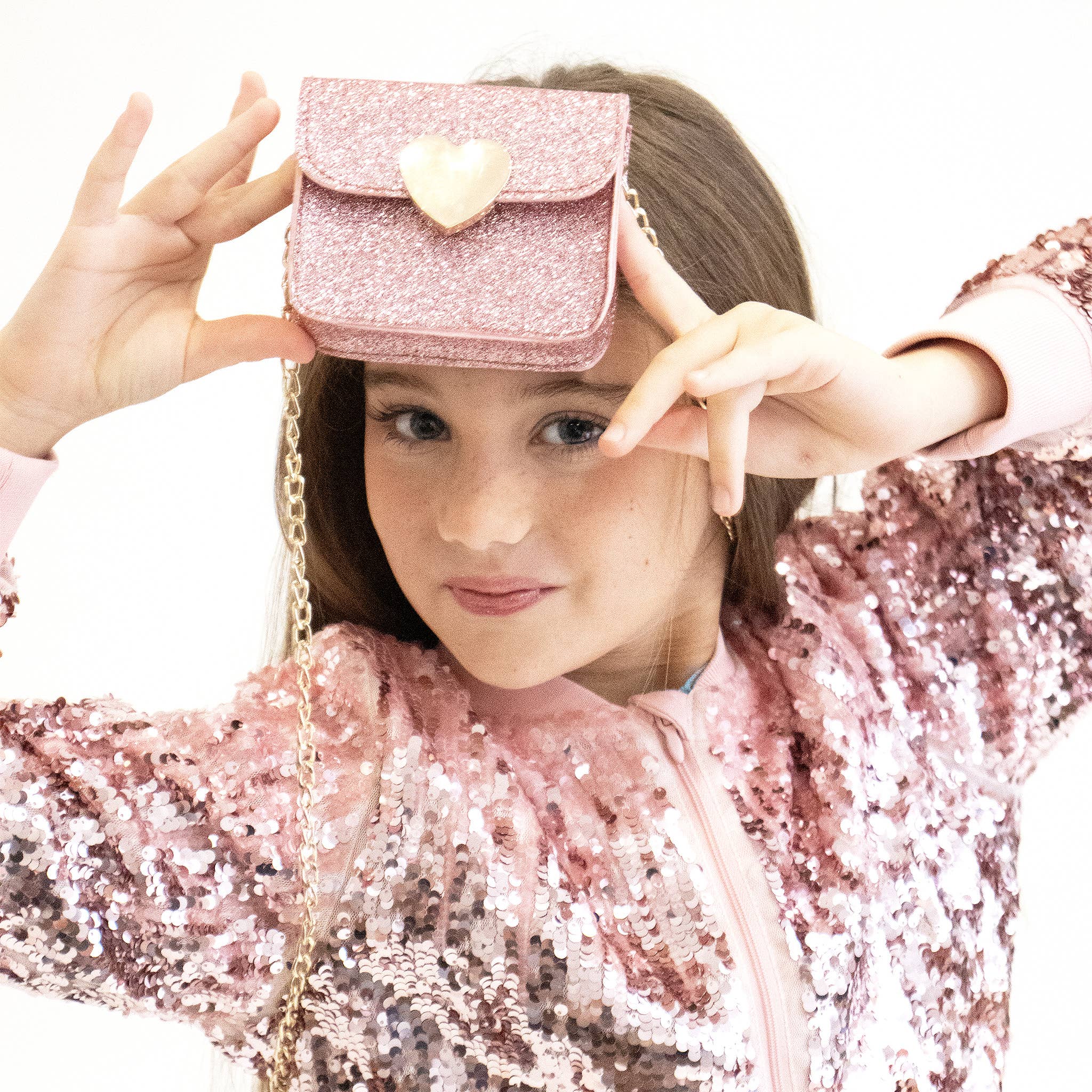 Novità 2026 Borsa a tracolla per bambini - Mini-Love Rosa