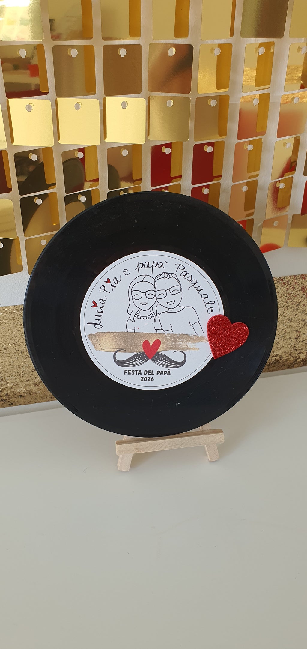 🎶 VINILE 45 GIRI CON CANZONE PERSONALIZZATA