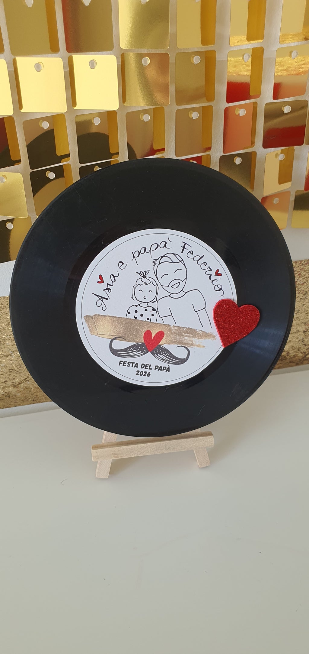 🎶 VINILE 45 GIRI CON CANZONE PERSONALIZZATA