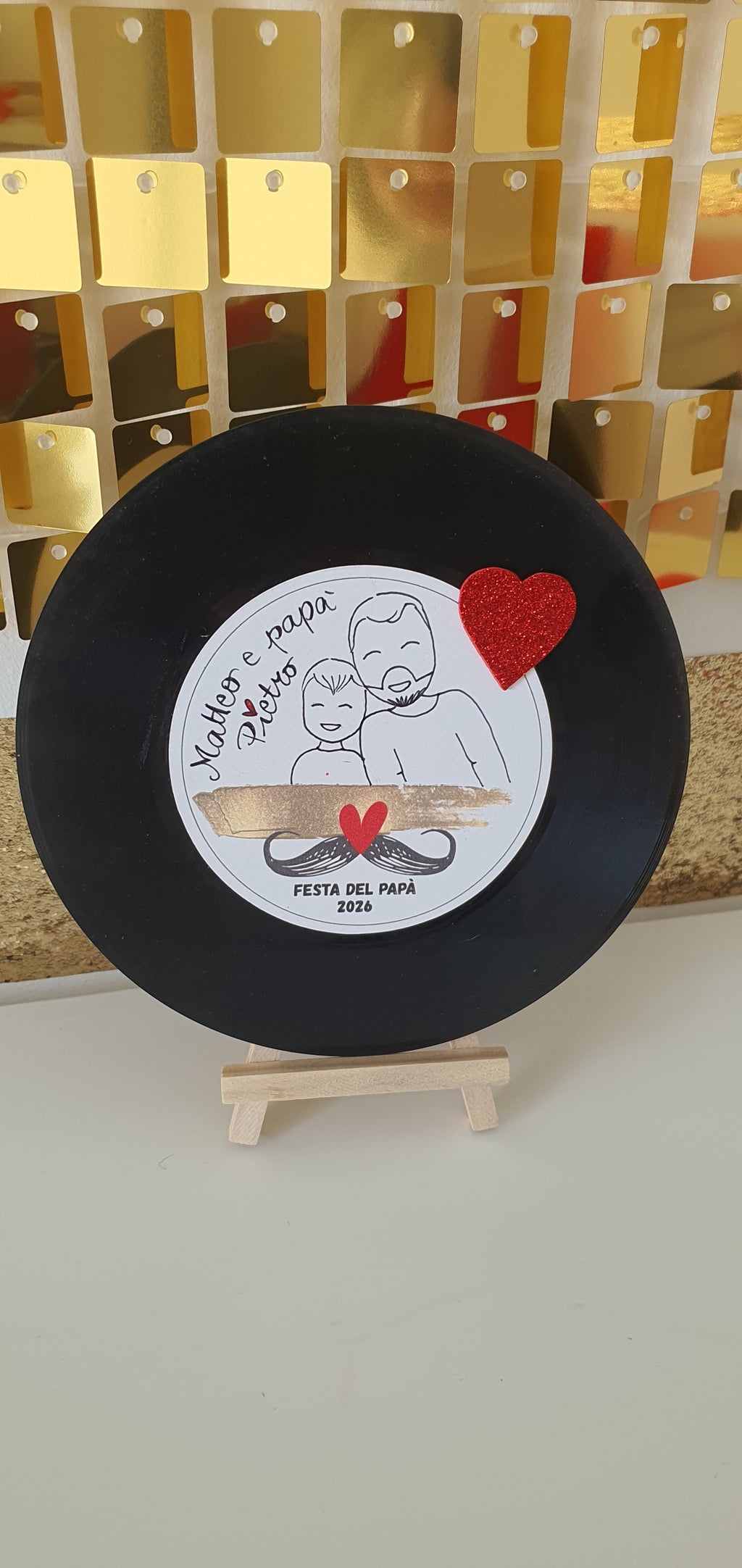 🎶 VINILE 45 GIRI CON CANZONE PERSONALIZZATA