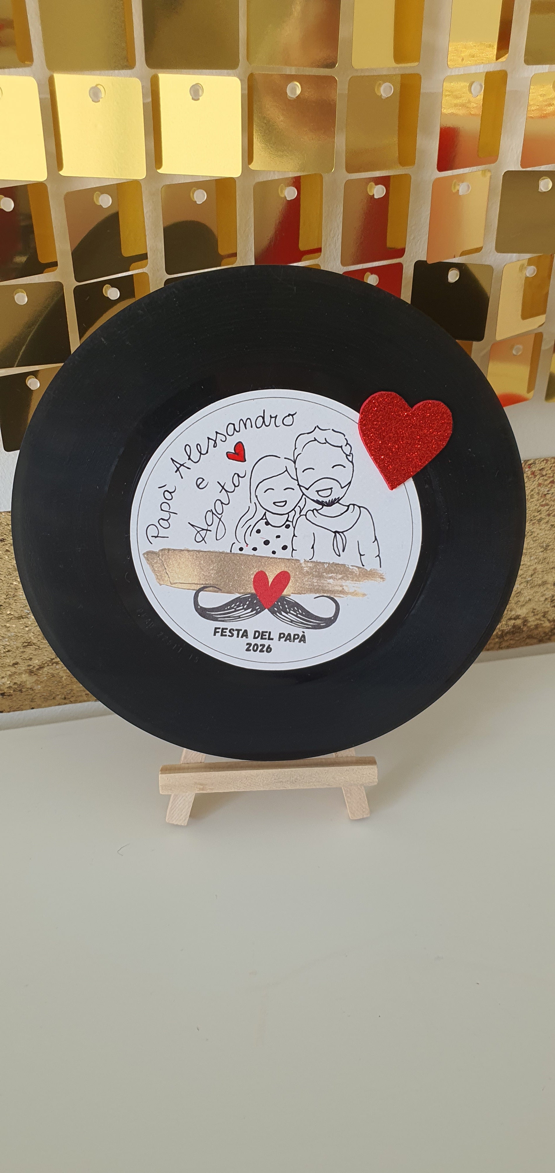 🎶 VINILE 45 GIRI CON CANZONE PERSONALIZZATA