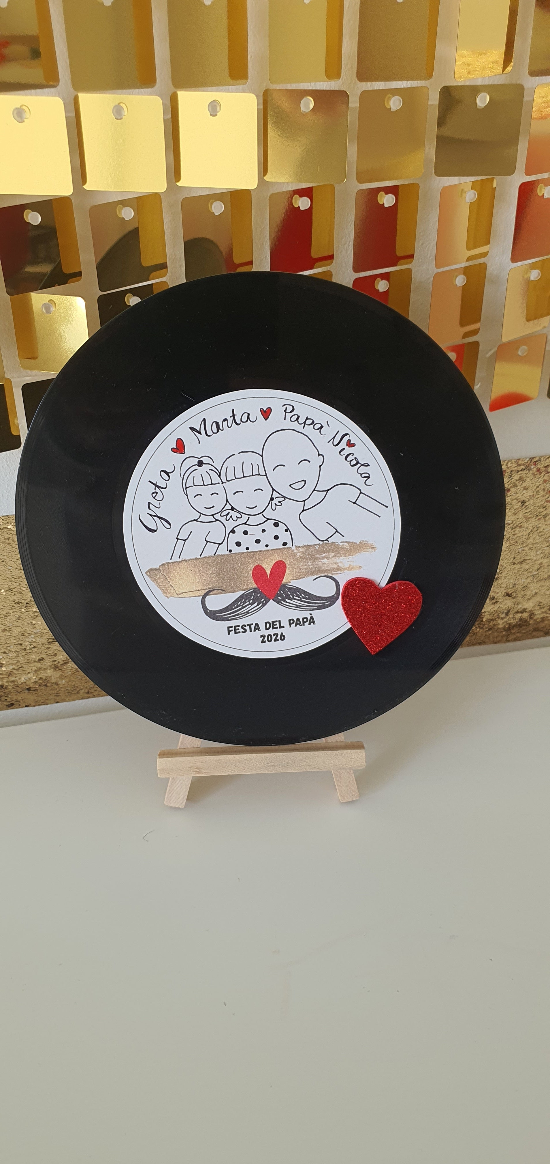 🎶 VINILE 45 GIRI CON CANZONE PERSONALIZZATA