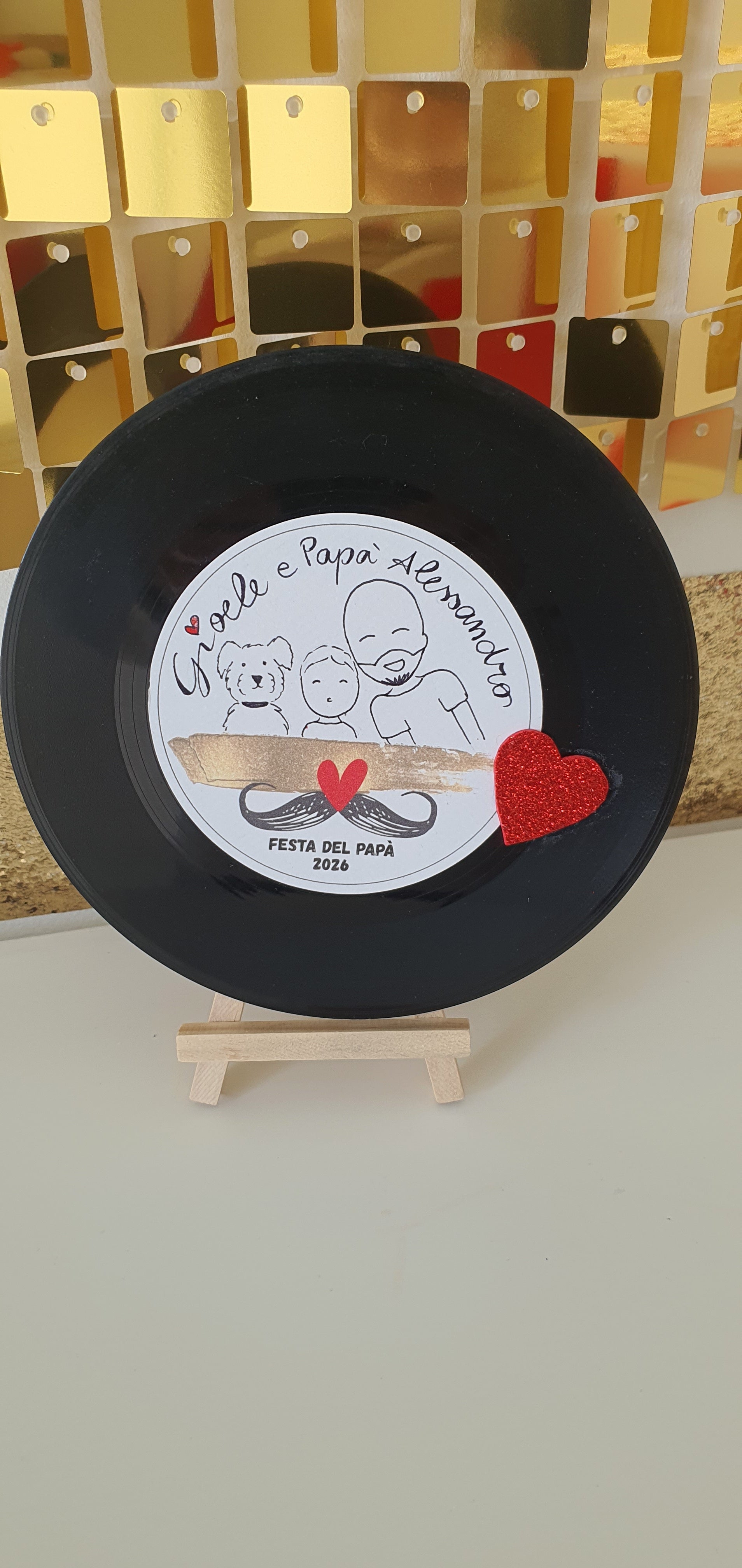 🎶 VINILE 45 GIRI CON CANZONE PERSONALIZZATA