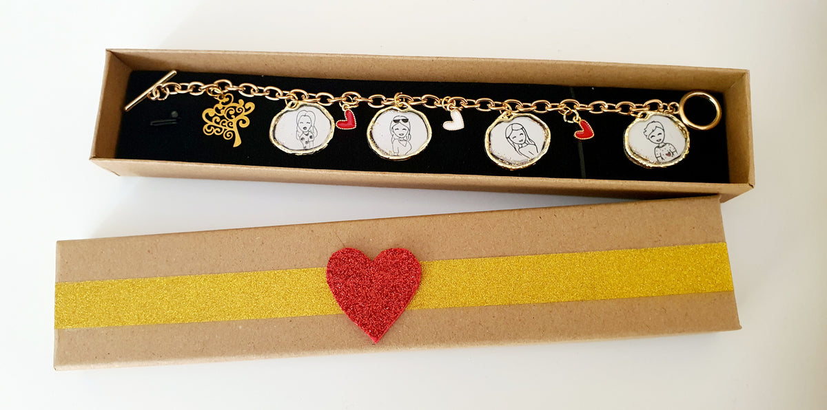 BRACCIALETTO PERSONALIZZATO CON ILLUSTRAZIONE
