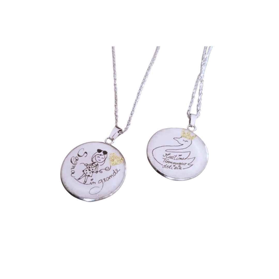 💎 COLLANA PERSONALIZZATA IN RESINA CON ILLUSTRAZIONE