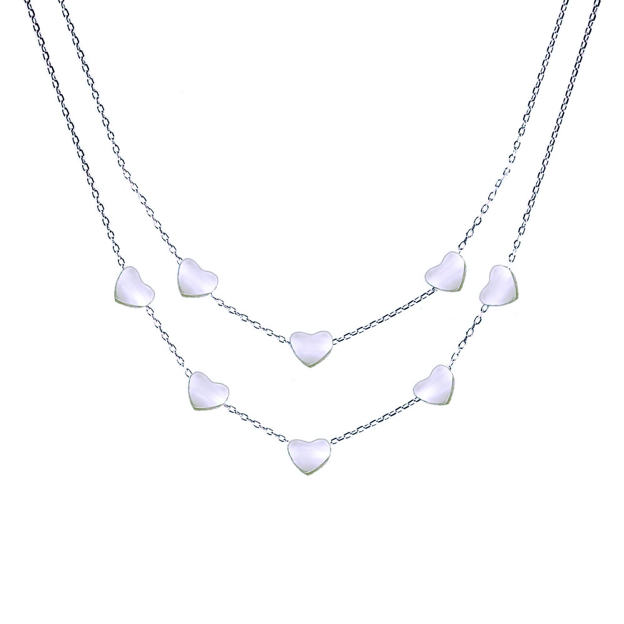 Collana Doppio Filo Con Cuore