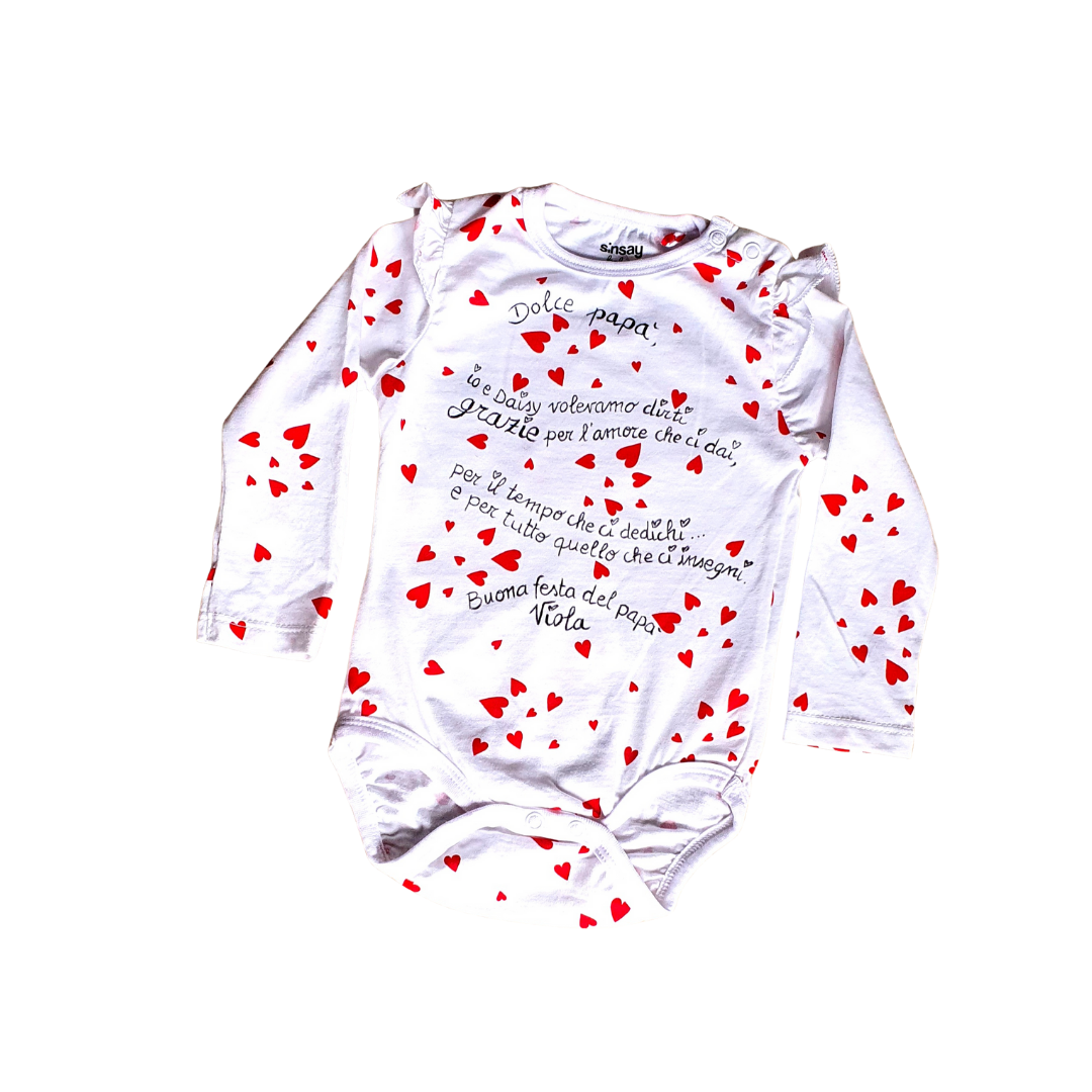 🍼 BODY PERSONALIZZATO NEONATO