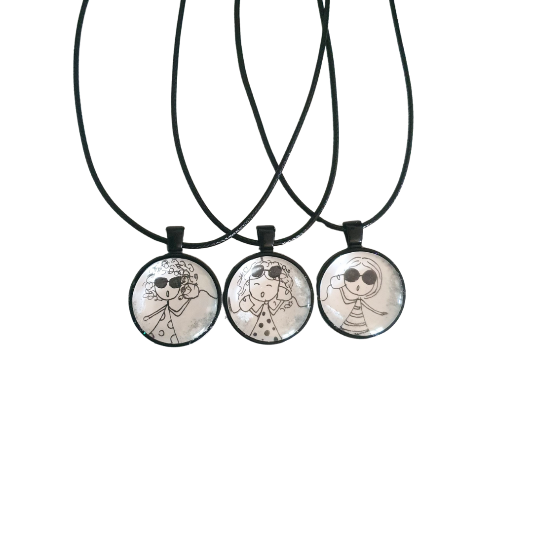 💎 COLLANA PERSONALIZZATA IN VETRO CON ILLUSTRAZIONE