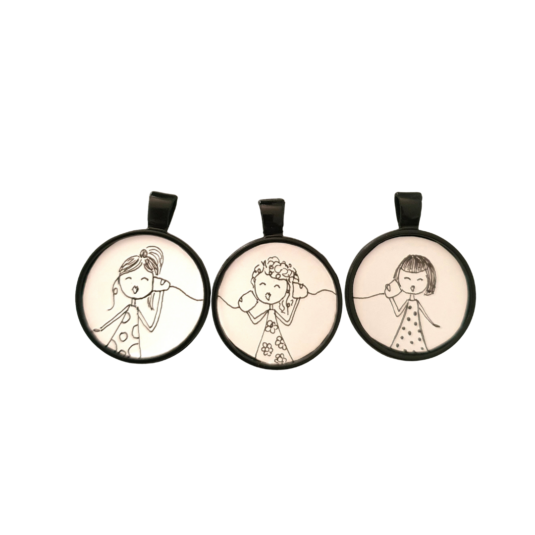 💎 COLLANA PERSONALIZZATA IN VETRO CON ILLUSTRAZIONE