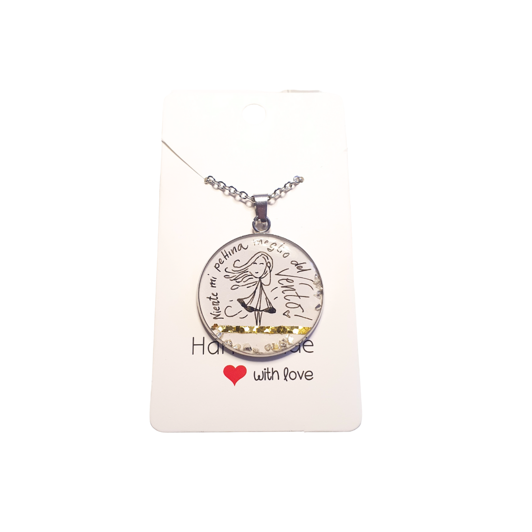 💎 COLLANA PERSONALIZZATA IN RESINA CON ILLUSTRAZIONE