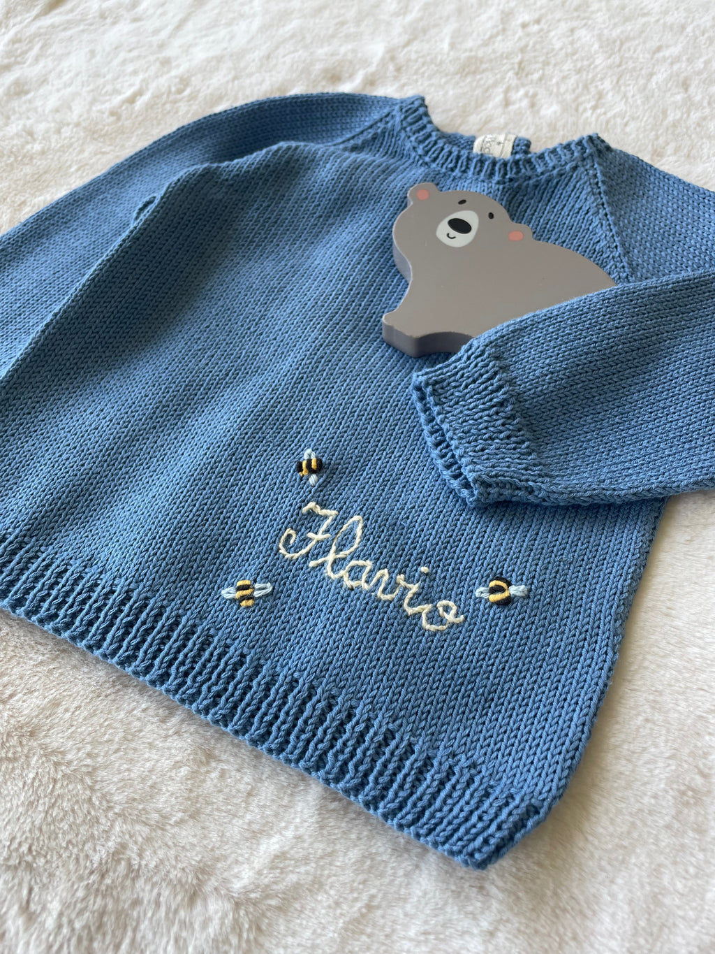 Maglione neonato personalizzato in cotone