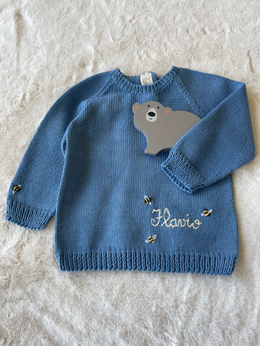 Maglione neonato personalizzato in cotone