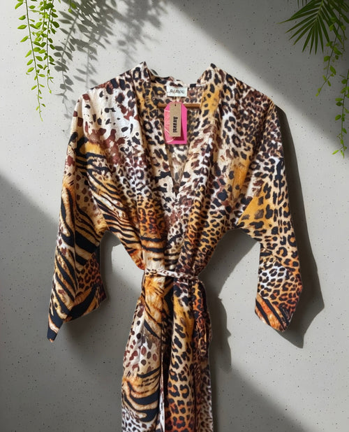 Beach Kimono 🪭 Animal Print