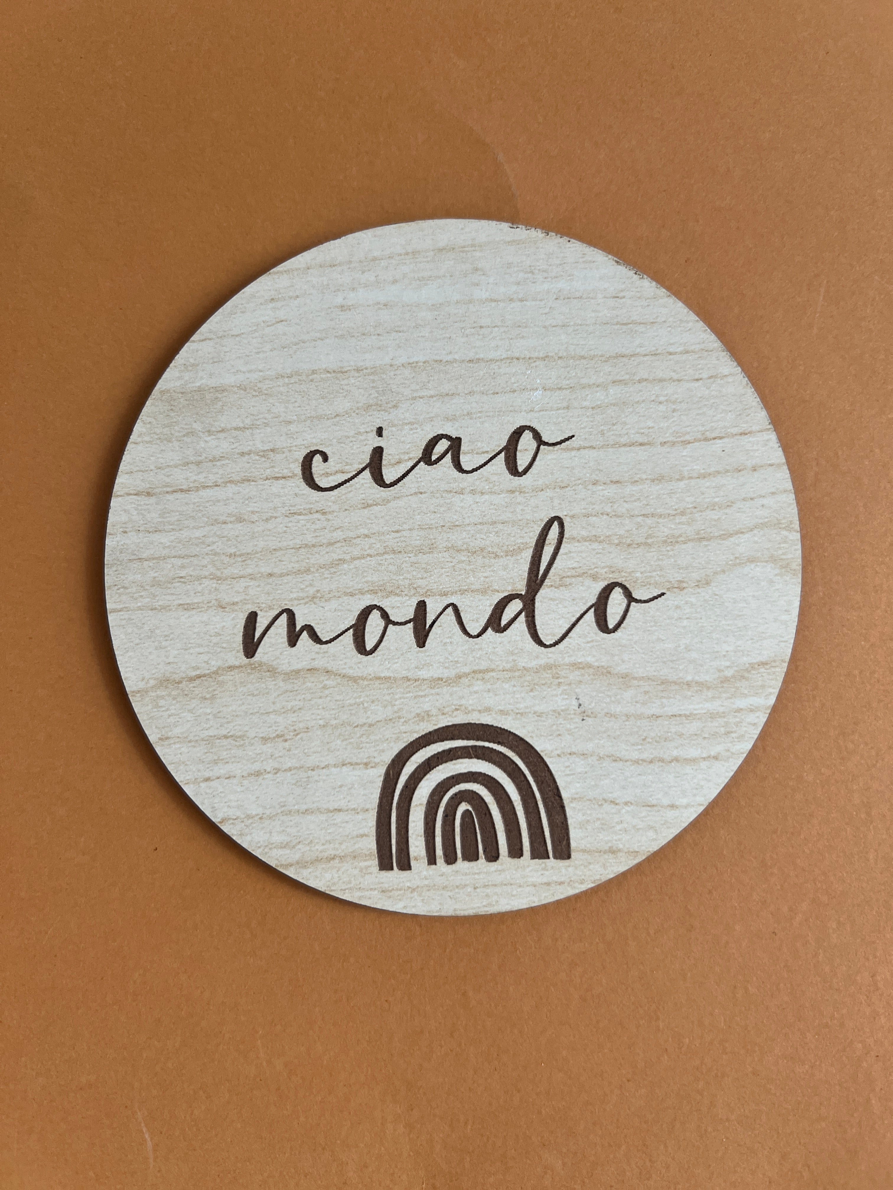 Targhette in Legno Mono