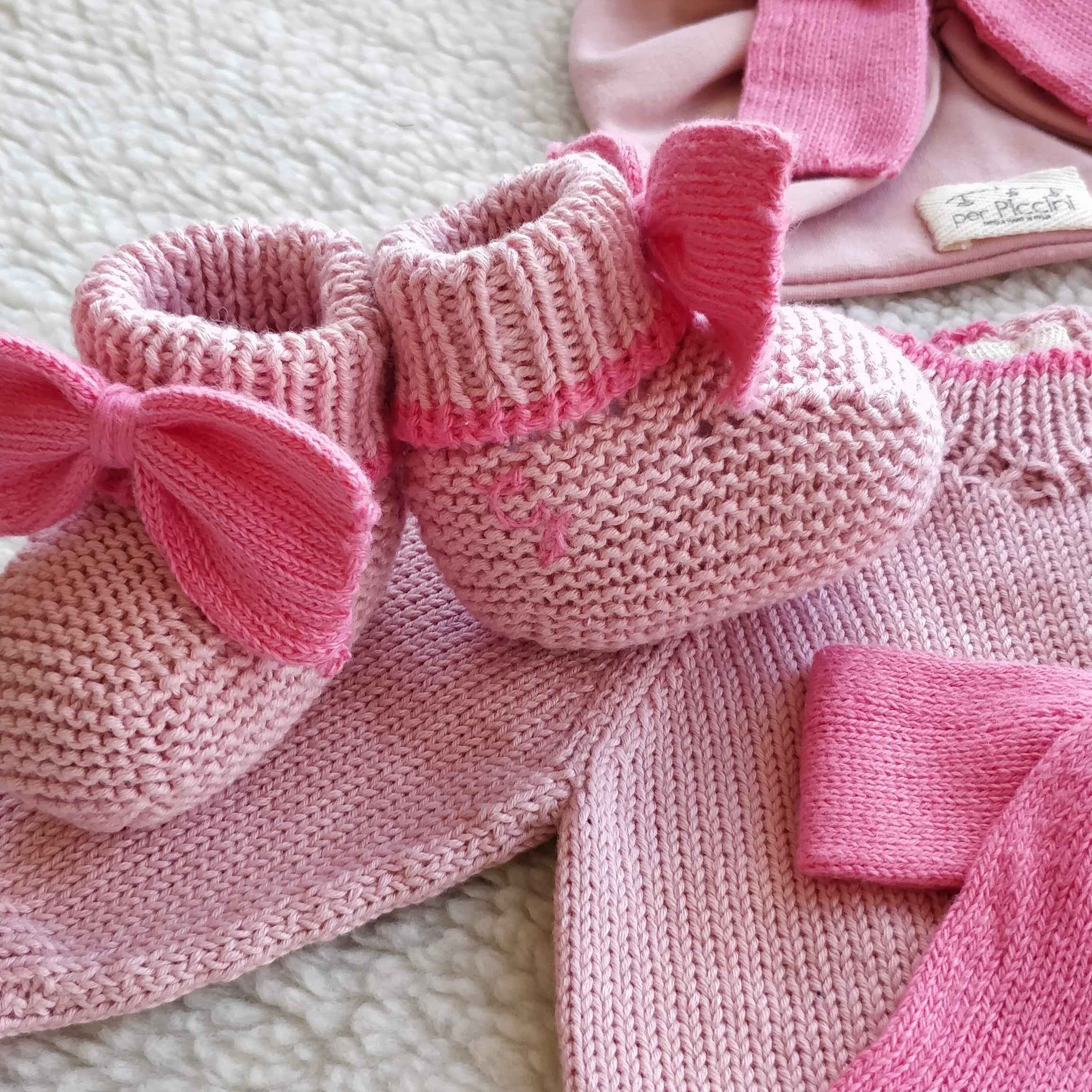 Completino personalizzabile "Fiocco" in cotone