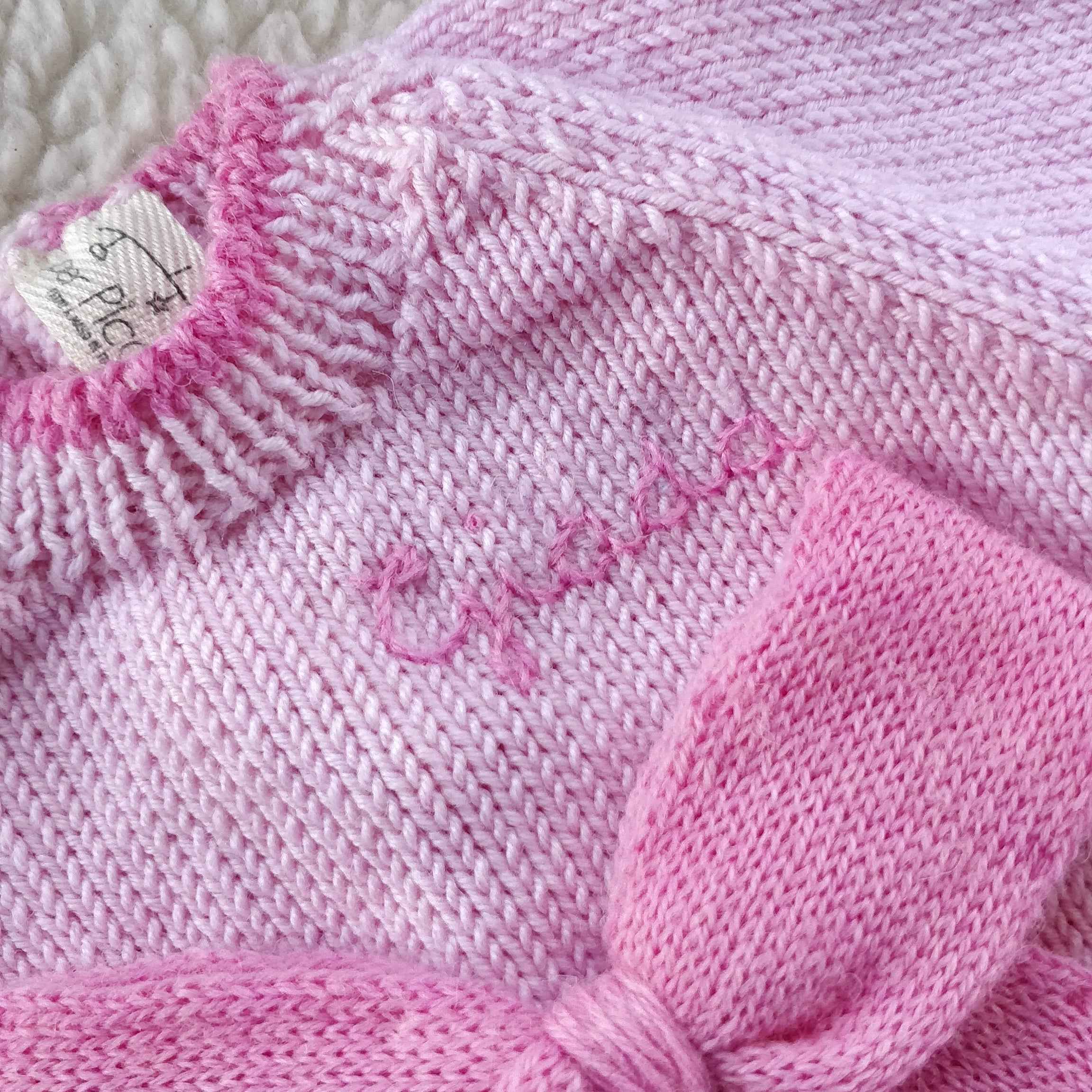 Completino personalizzabile "Fiocco" in cotone