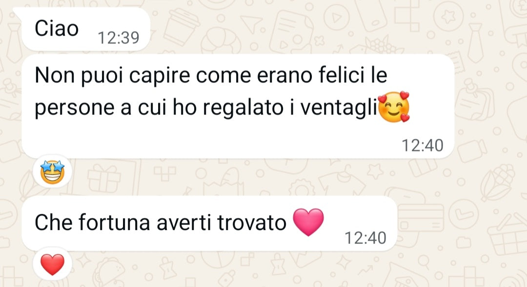 VENTAGLIO CON FRASE PERSONALIZZATA