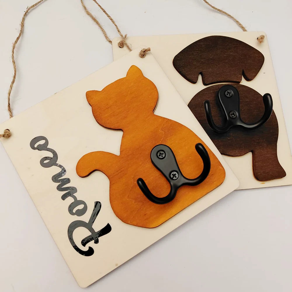 Targa portaguinzaglio personalizzata per cane o gatto - C