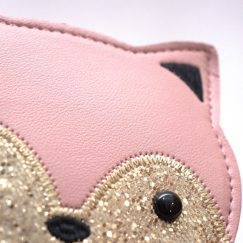 Borsa a tracolla per bambini a forma di gatto rosa Gaspard