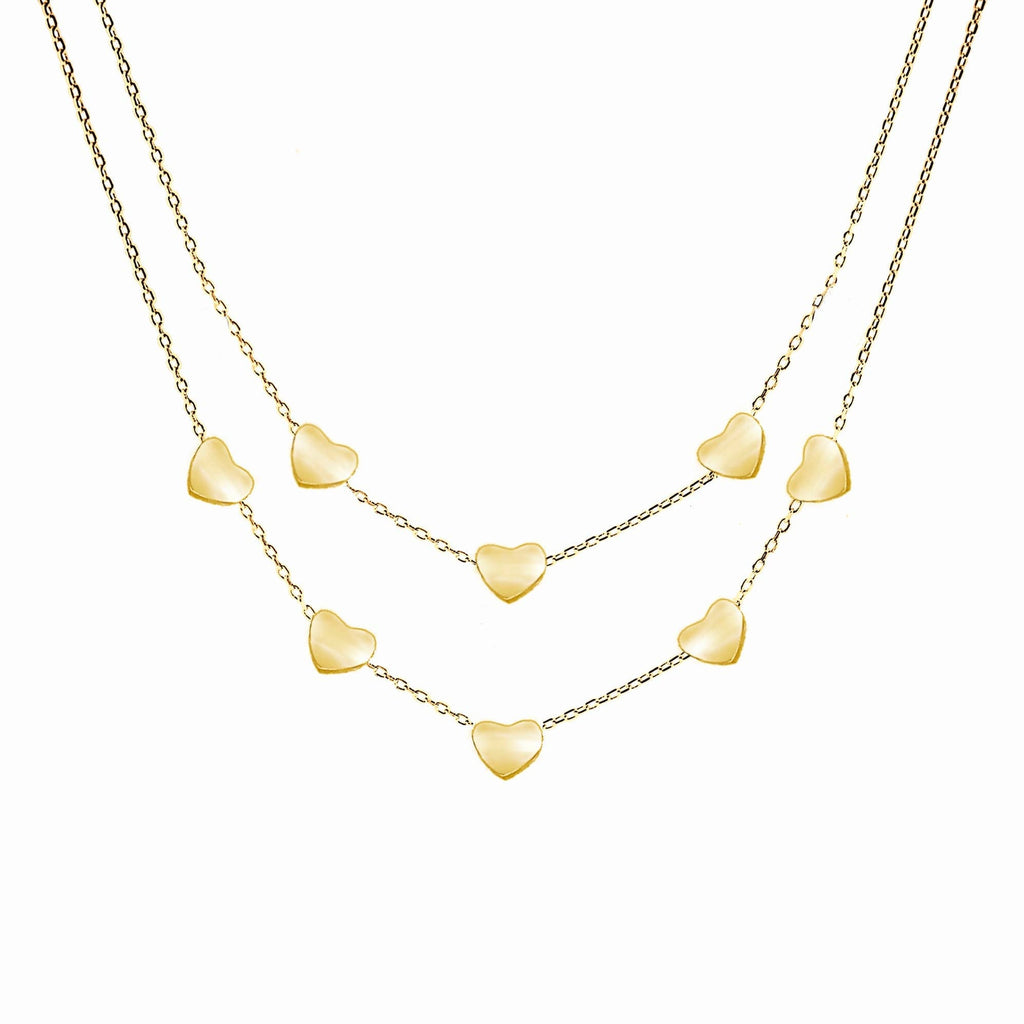 Collana Doppio Filo Con Cuore