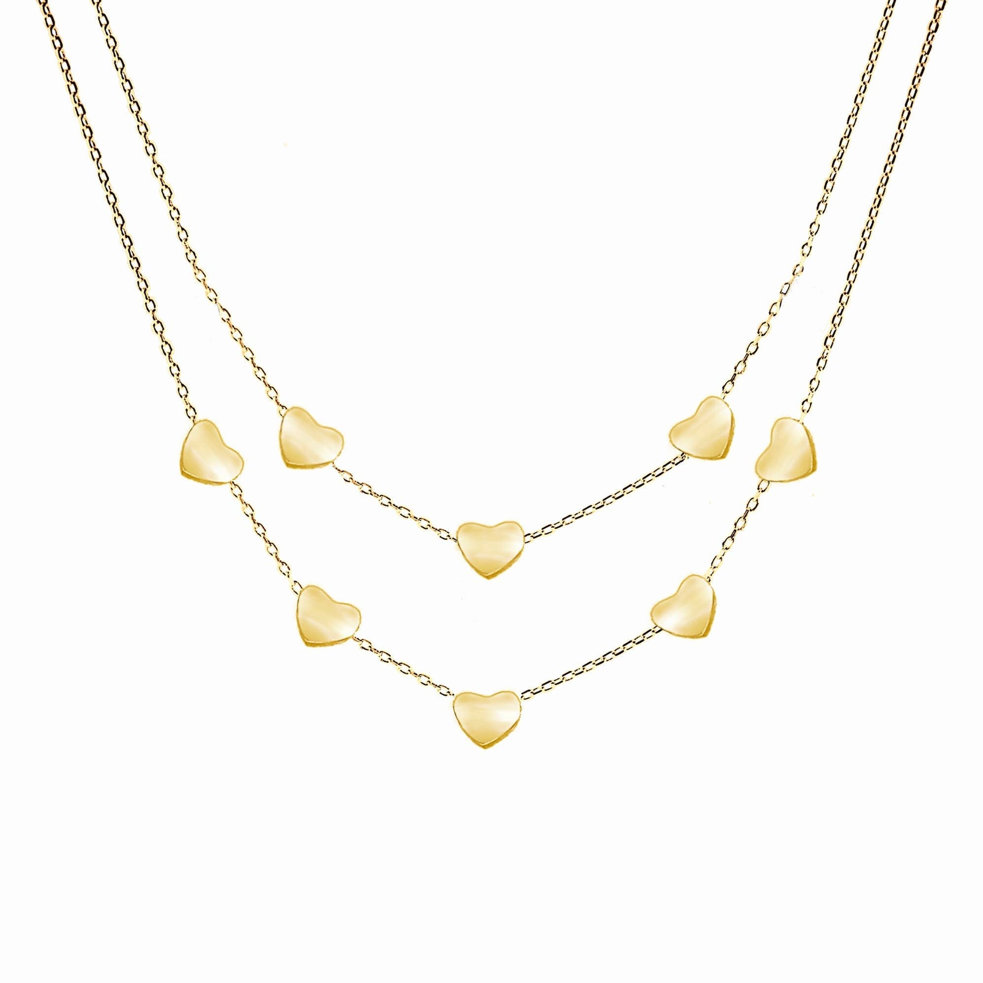 Collana Doppio Filo Con Cuore