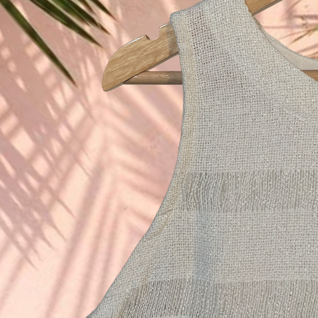 Top in cotone grezzo 🌱 Avorio