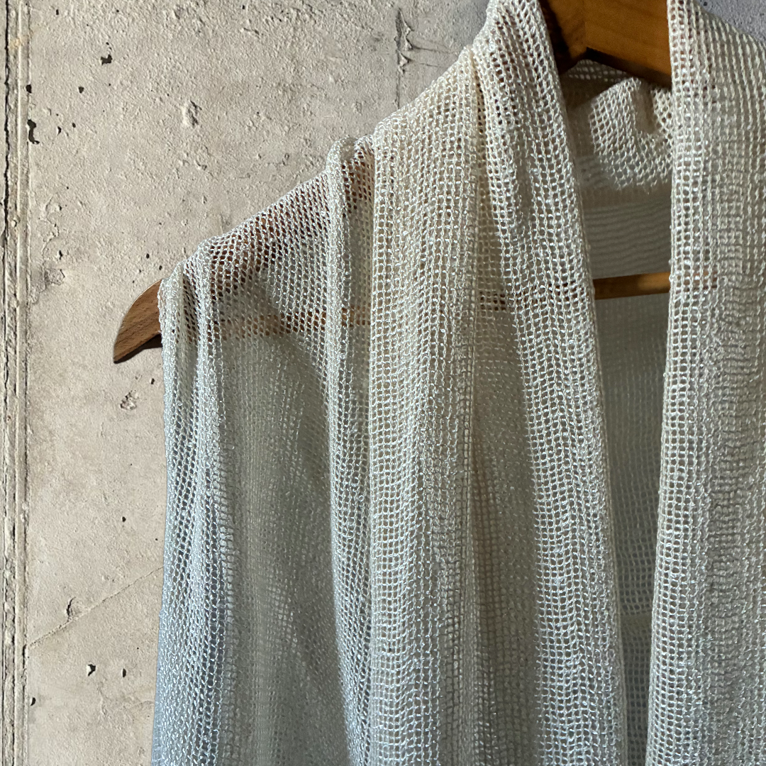 Caftano con Fascia in Cotone Grezzo Naturale 🌱 Avorio