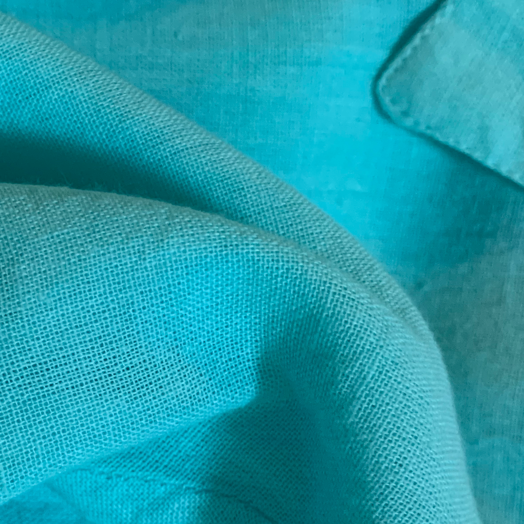 Camicia Mare & Città con cintura in cordoncino + nappine ★ Acqua
