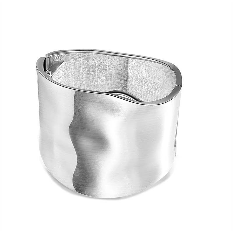 BRACCIALE RIGIDO LARGO A MOLLA