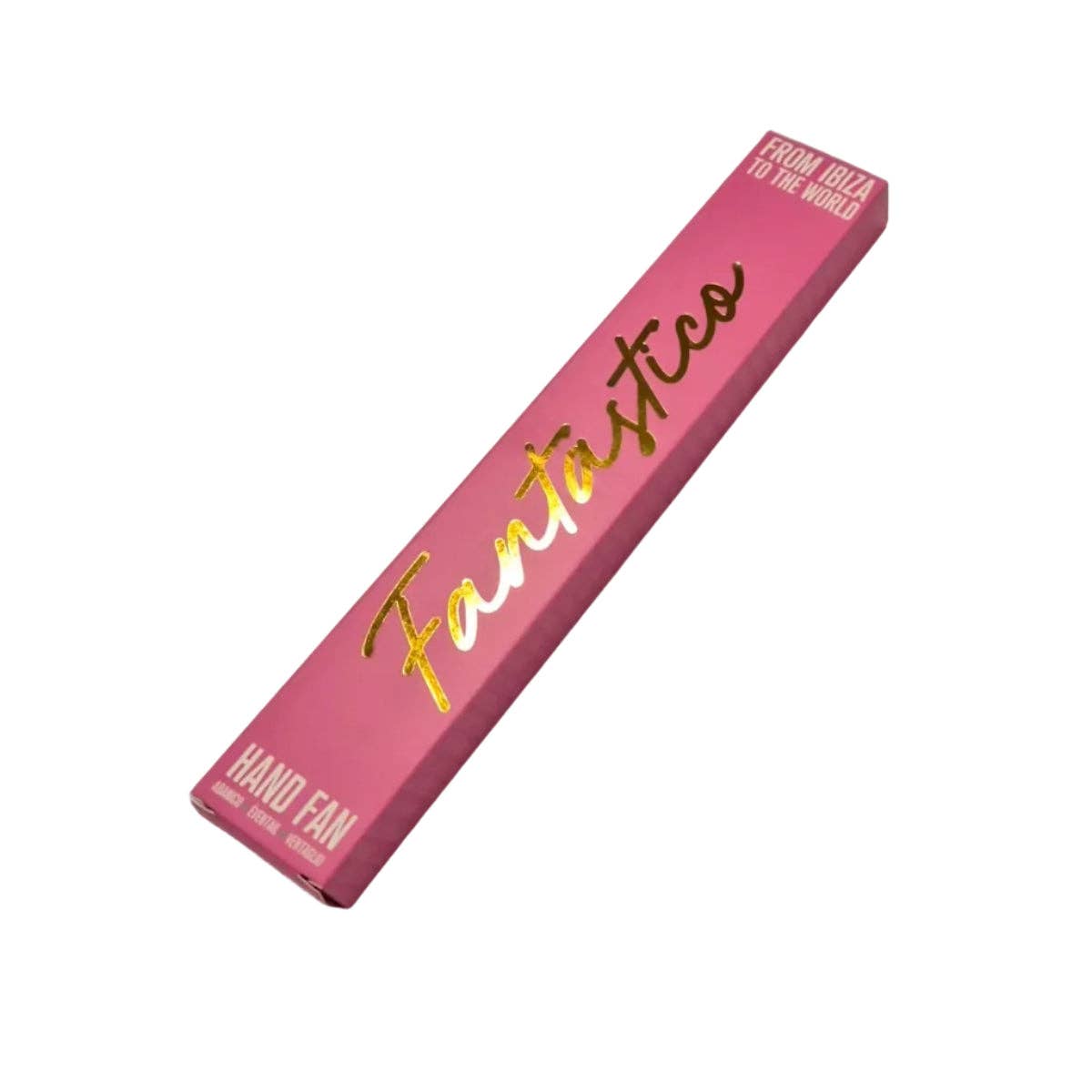 Ventaglio perlato color oro rosa 23 cm