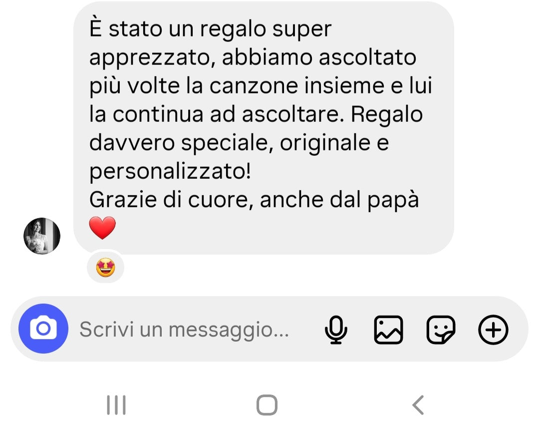 🎶 VINILE 45 GIRI CON CANZONE PERSONALIZZATA