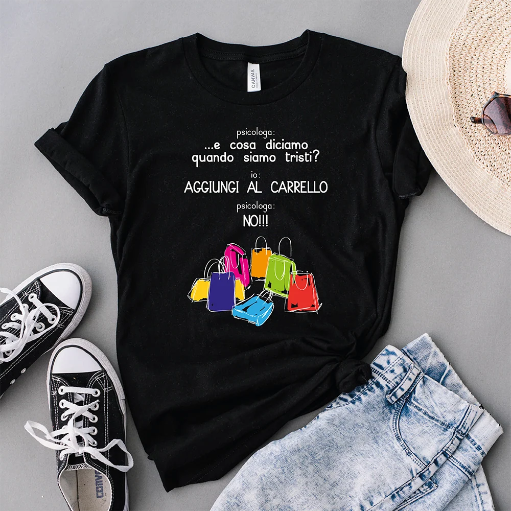 T-shirt Psicologa Aggiungi al Carrello – Maglietta ironica donna e uomo